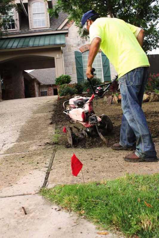 Sod Installation Project near Fort Worth