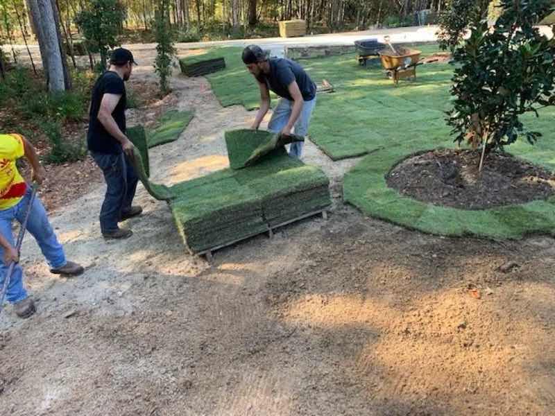 Sod Installation Project near Richland Hills