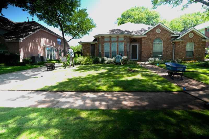 Zoysia Lawn in North Richland Hills